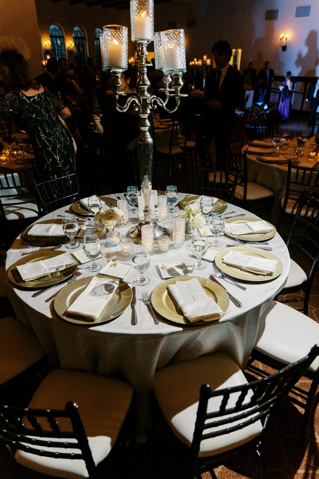 Candelabra tablescape at The Parador
