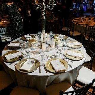 Candelabra tablescape at The Parador